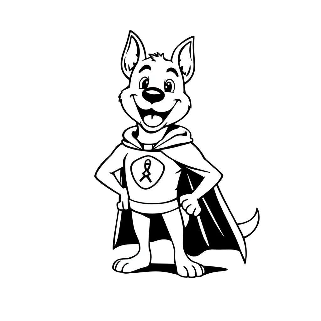 Dog Man coloring page