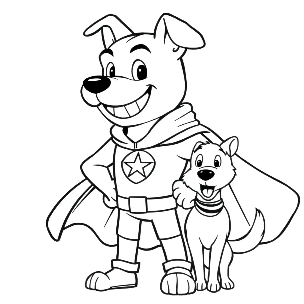 Dog Man coloring page