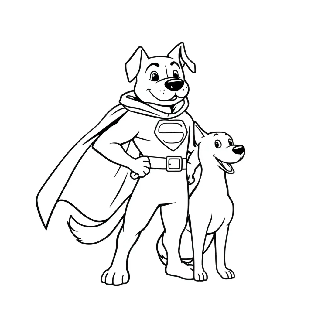 Dog Man coloring page