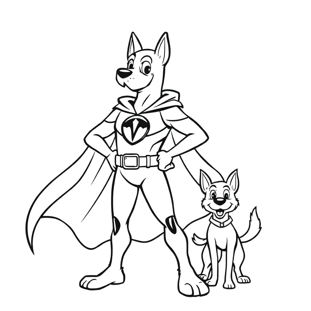 Dog Man coloring page