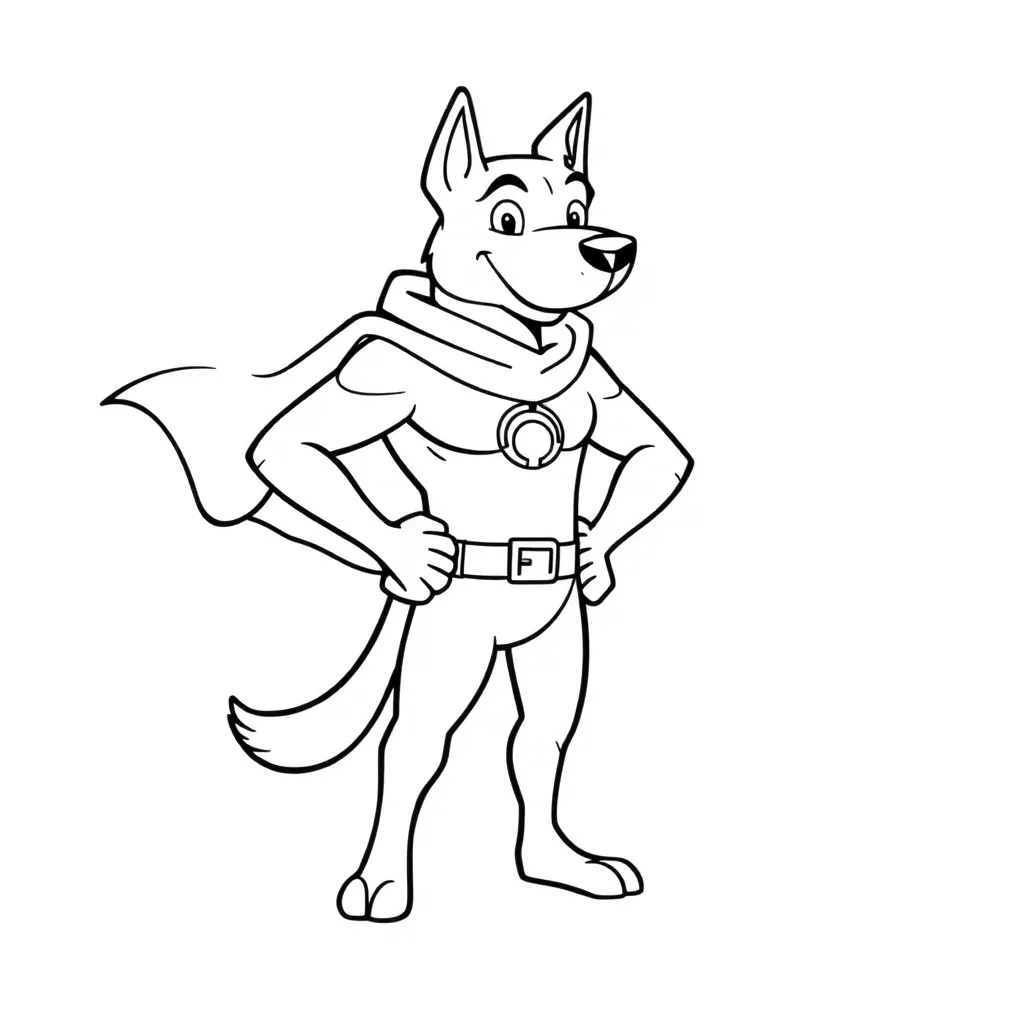 Dog Man coloring page