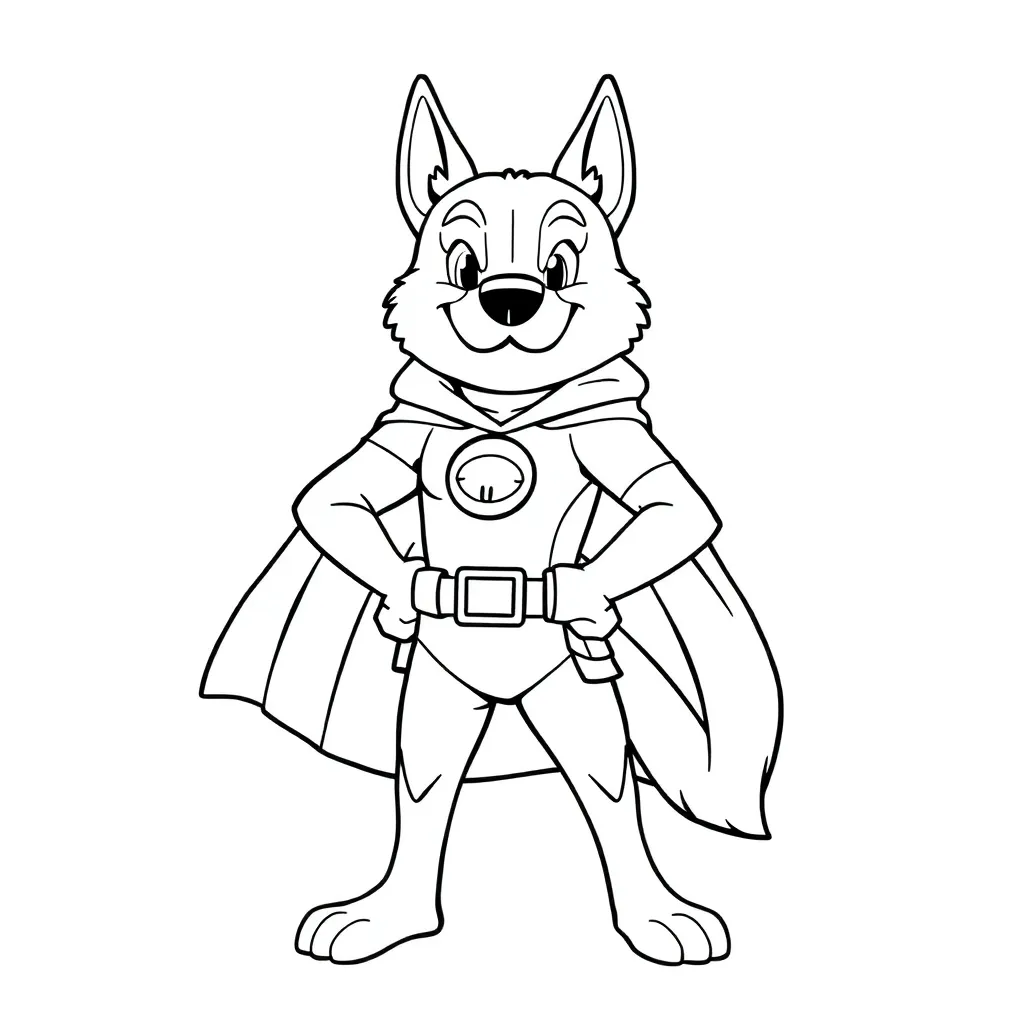 Dog Man coloring page