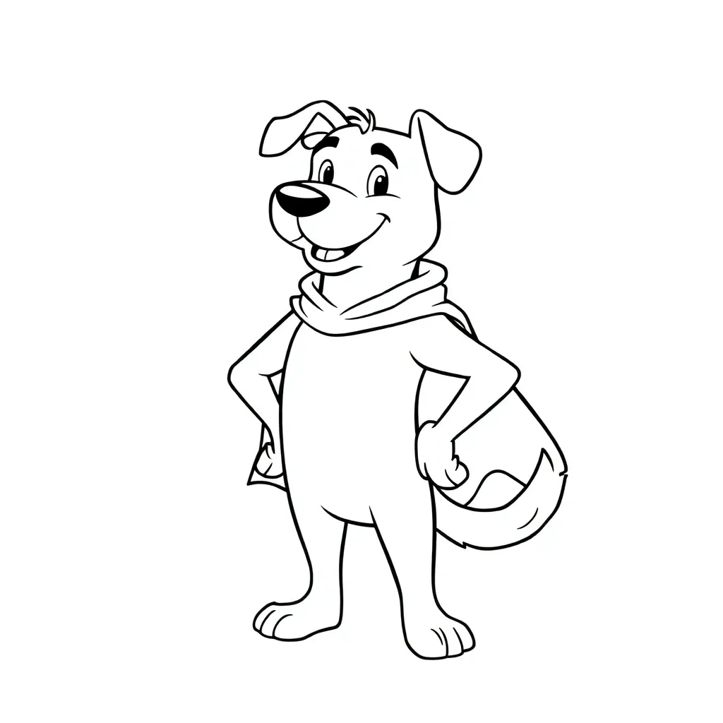 Dog Man coloring page