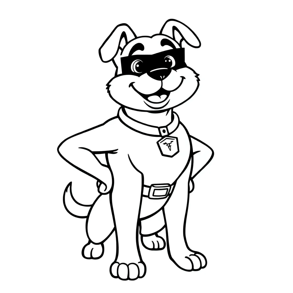 Dog Man coloring page