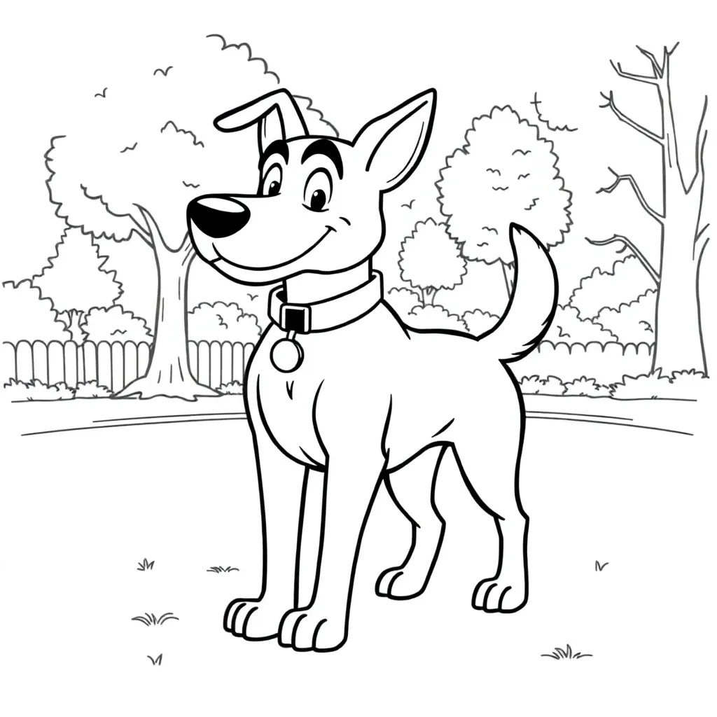 Dog Man coloring page