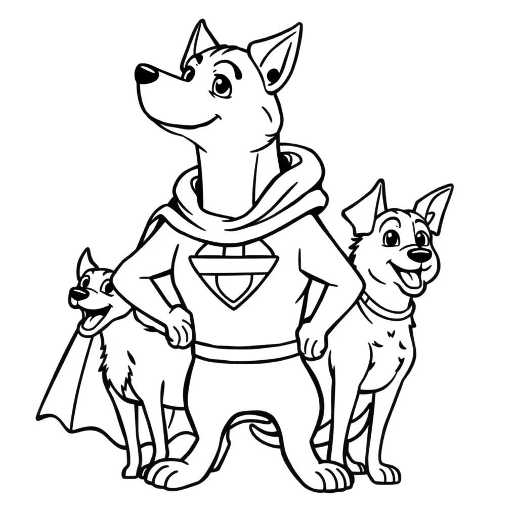Dog Man coloring page