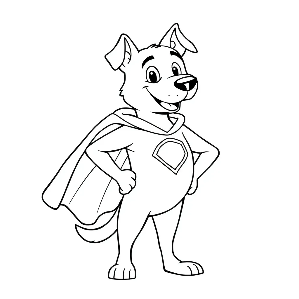 Dog Man coloring page