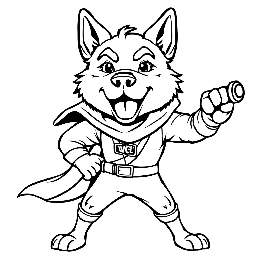 Dog Man coloring page