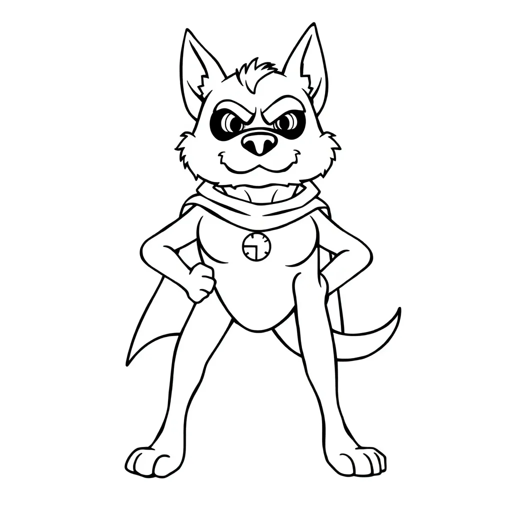 Dog Man coloring page