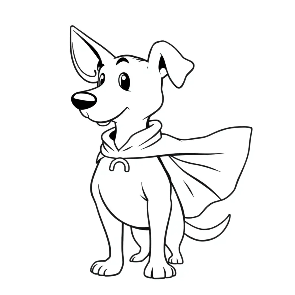 Dog Man coloring page