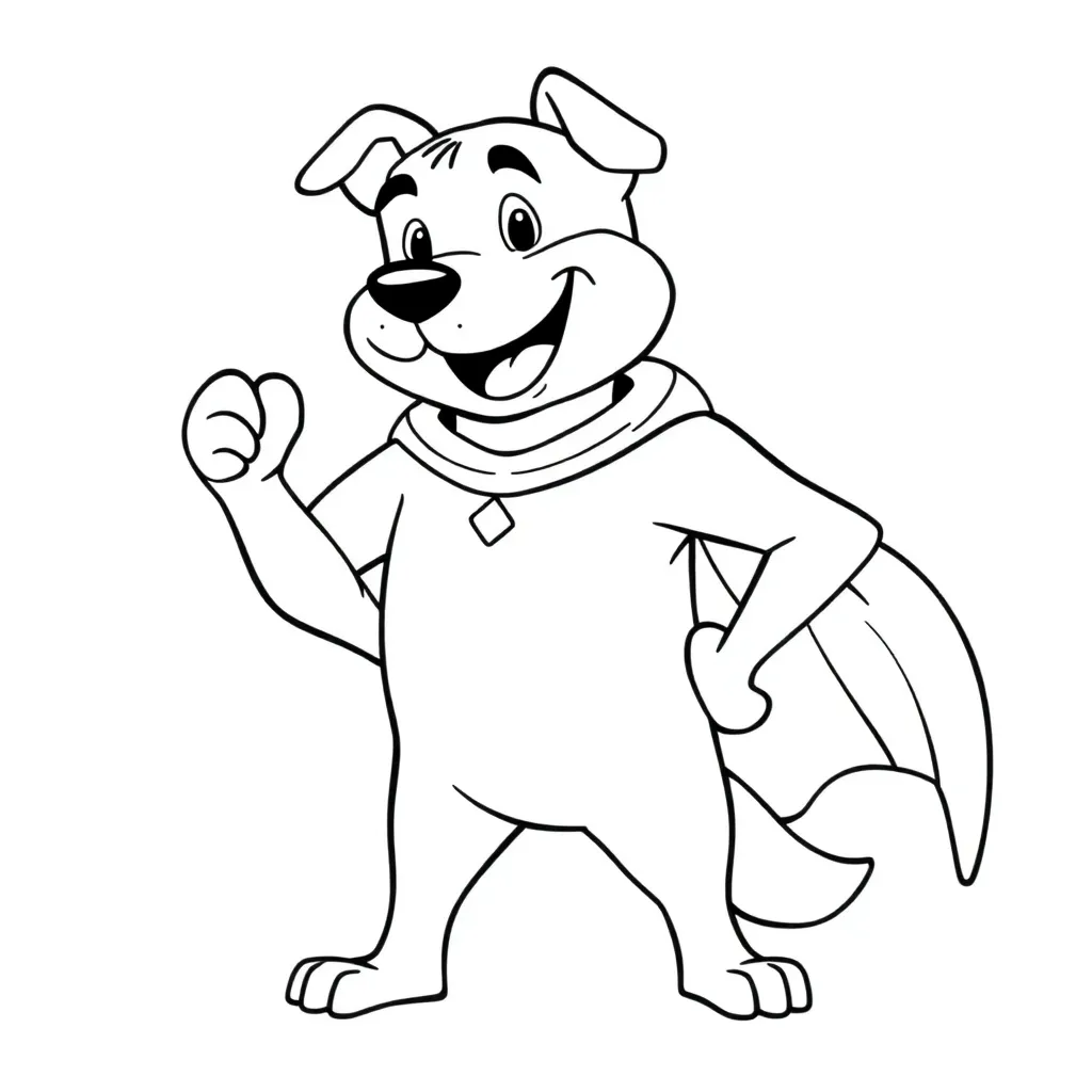 Dog Man coloring page