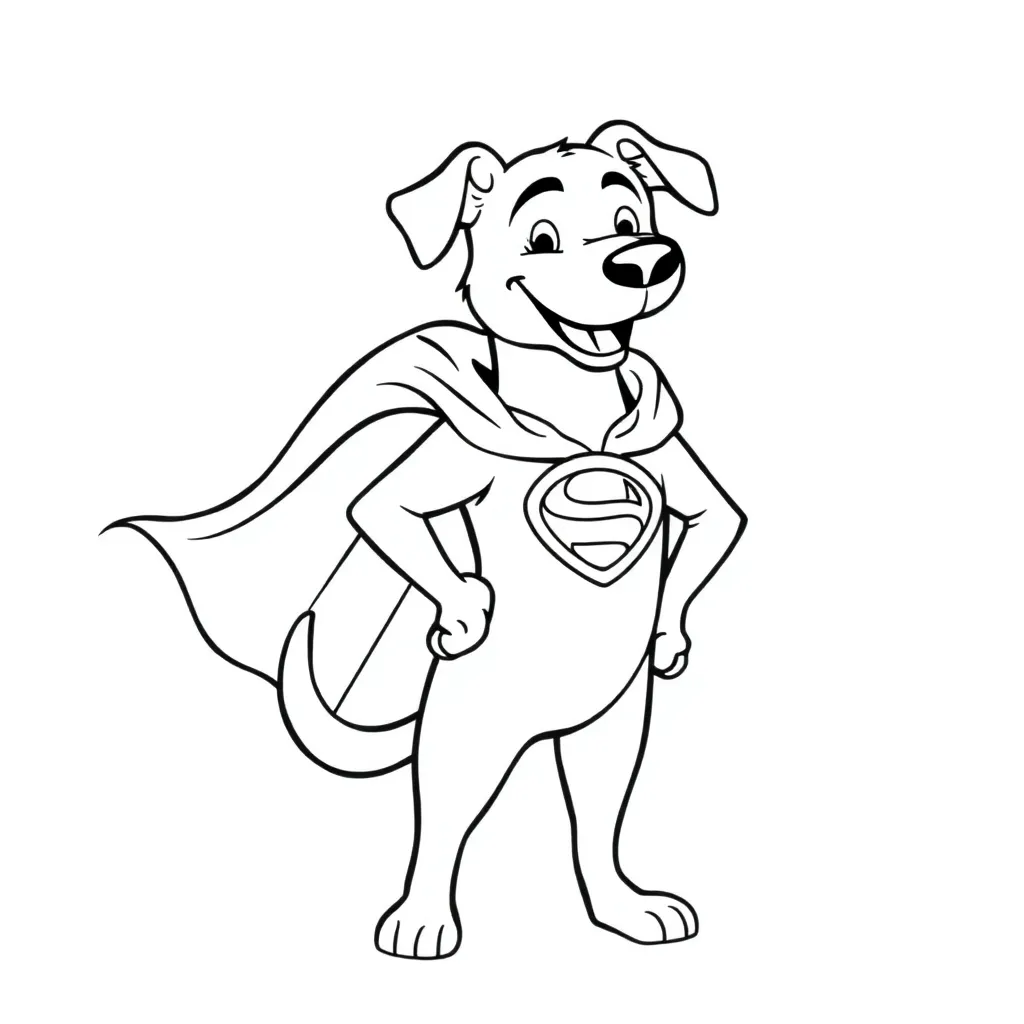 Dog Man coloring page