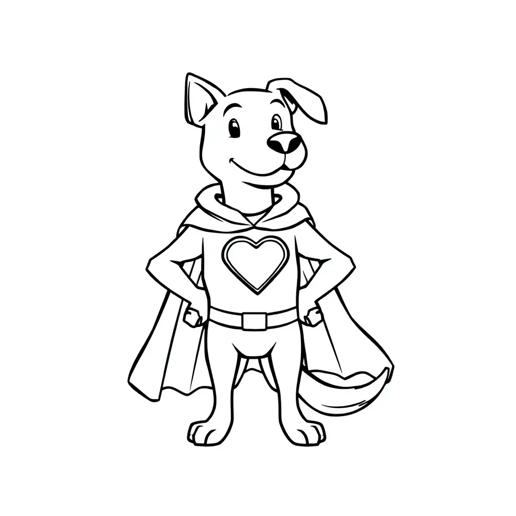 Dog Man coloring page