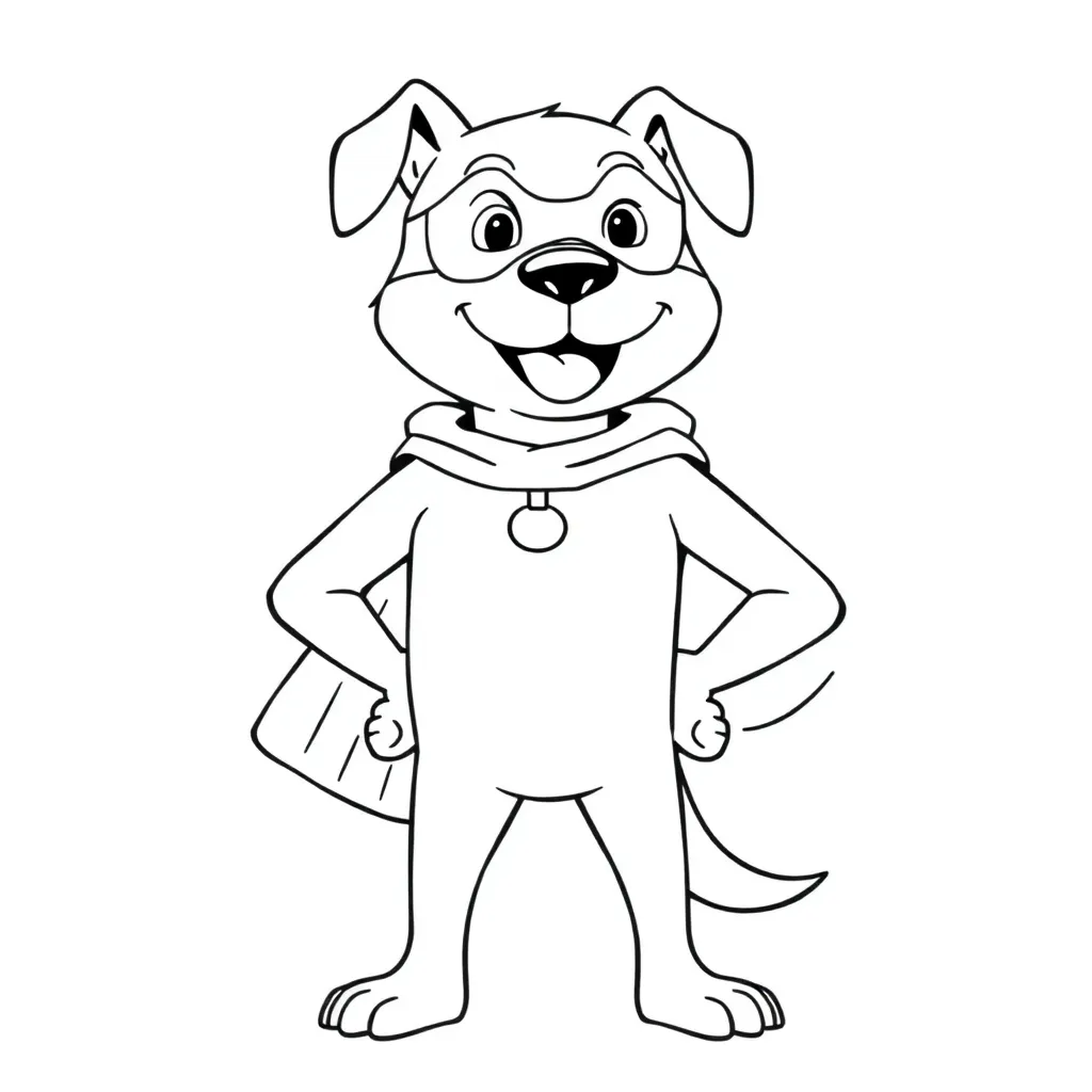 Dog Man coloring page