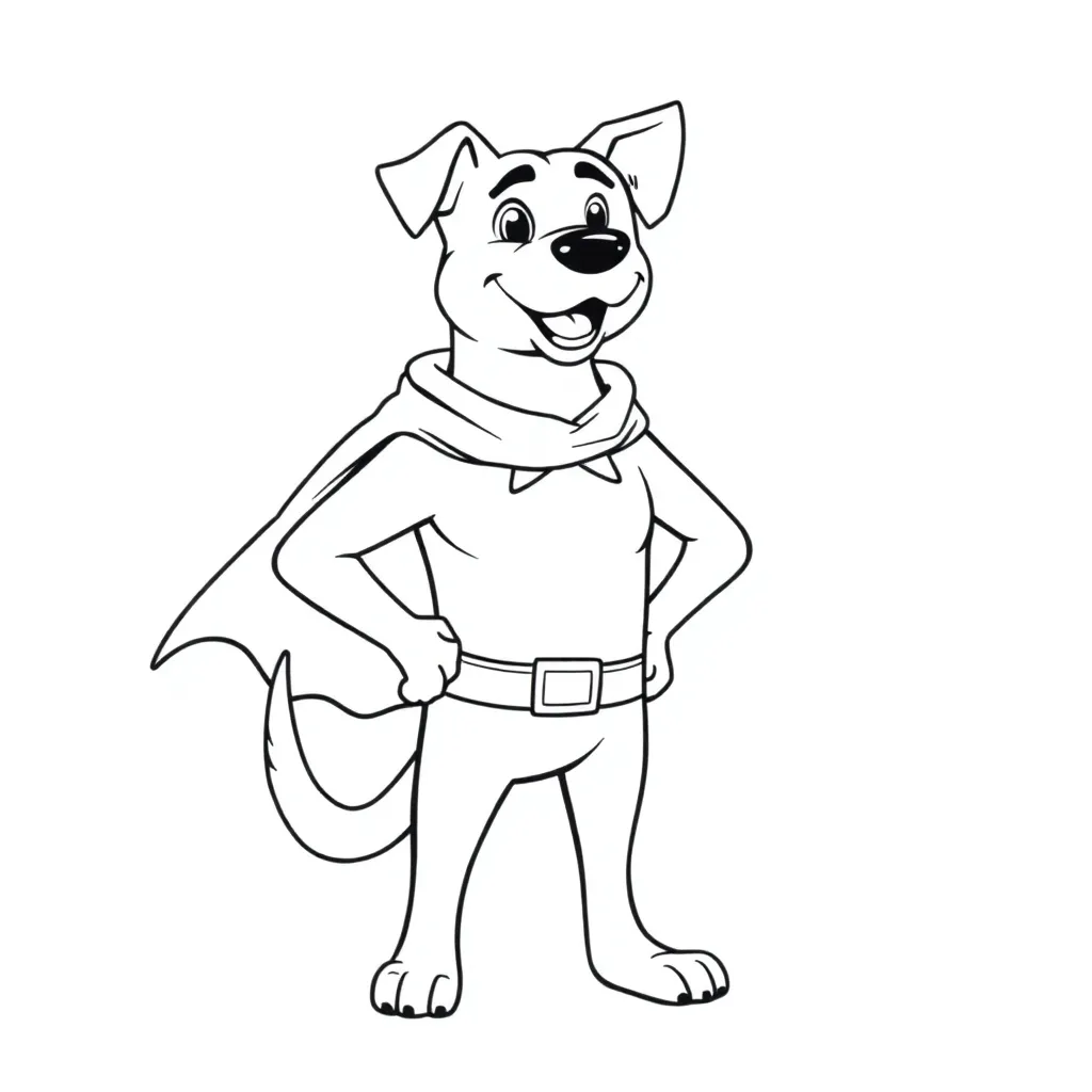 Dog Man coloring page