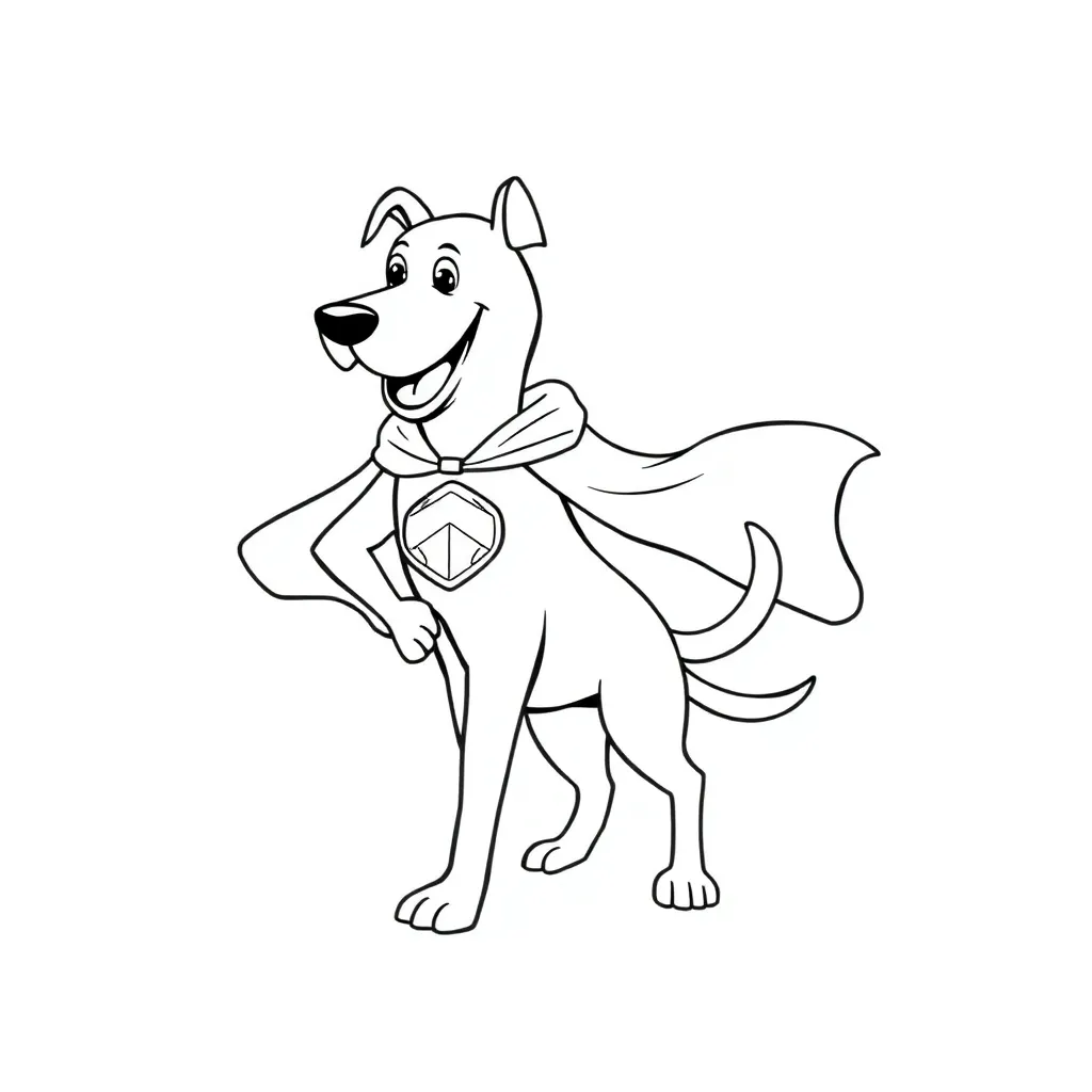 Dog Man coloring page