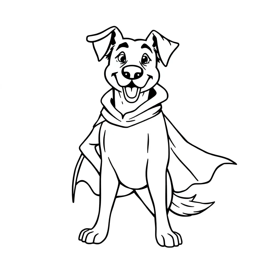 Dog Man coloring page