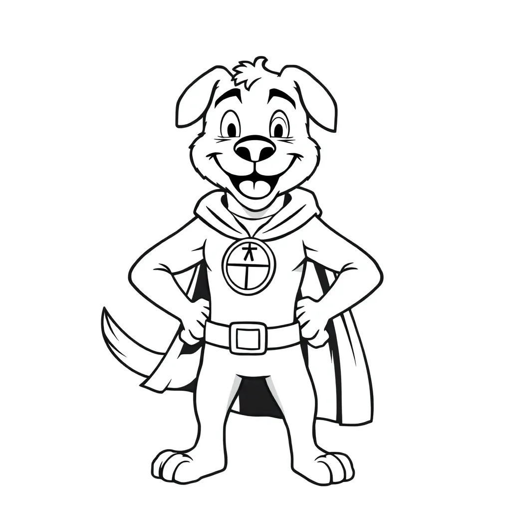 Dog Man coloring page