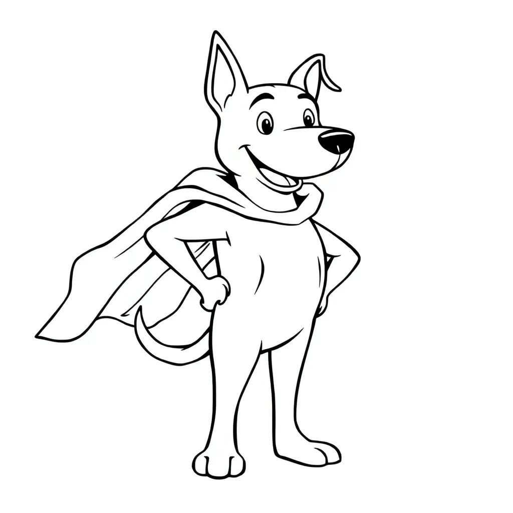 Dog Man coloring page