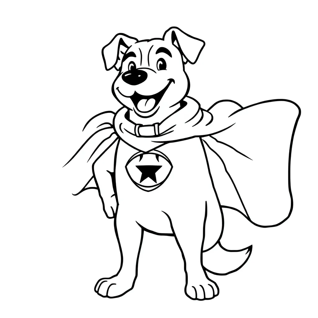 Dog Man coloring page