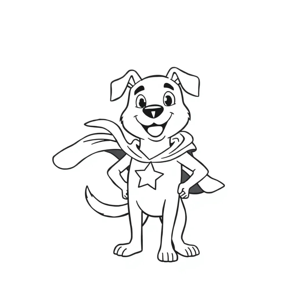 Dog Man coloring page