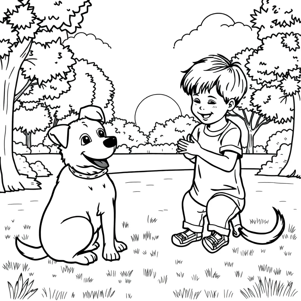 Dog coloring page