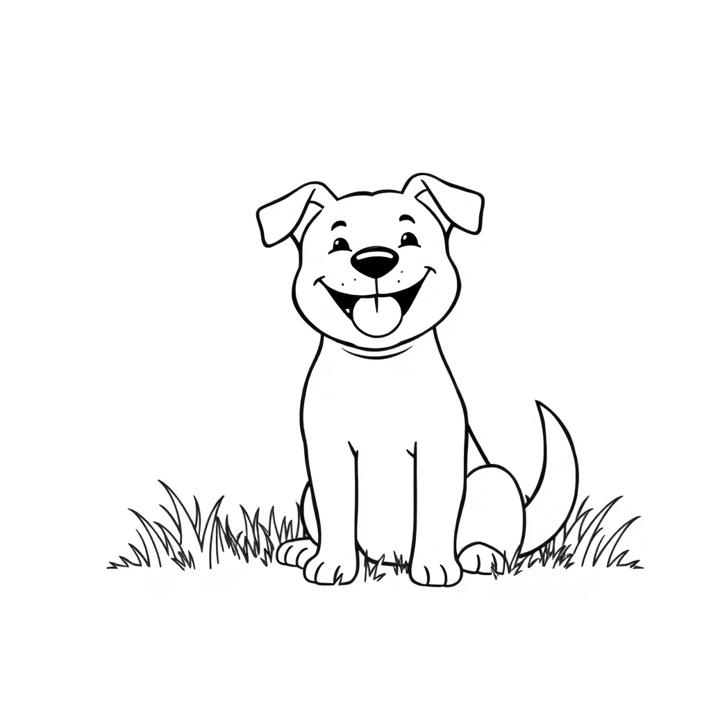 Dog coloring page