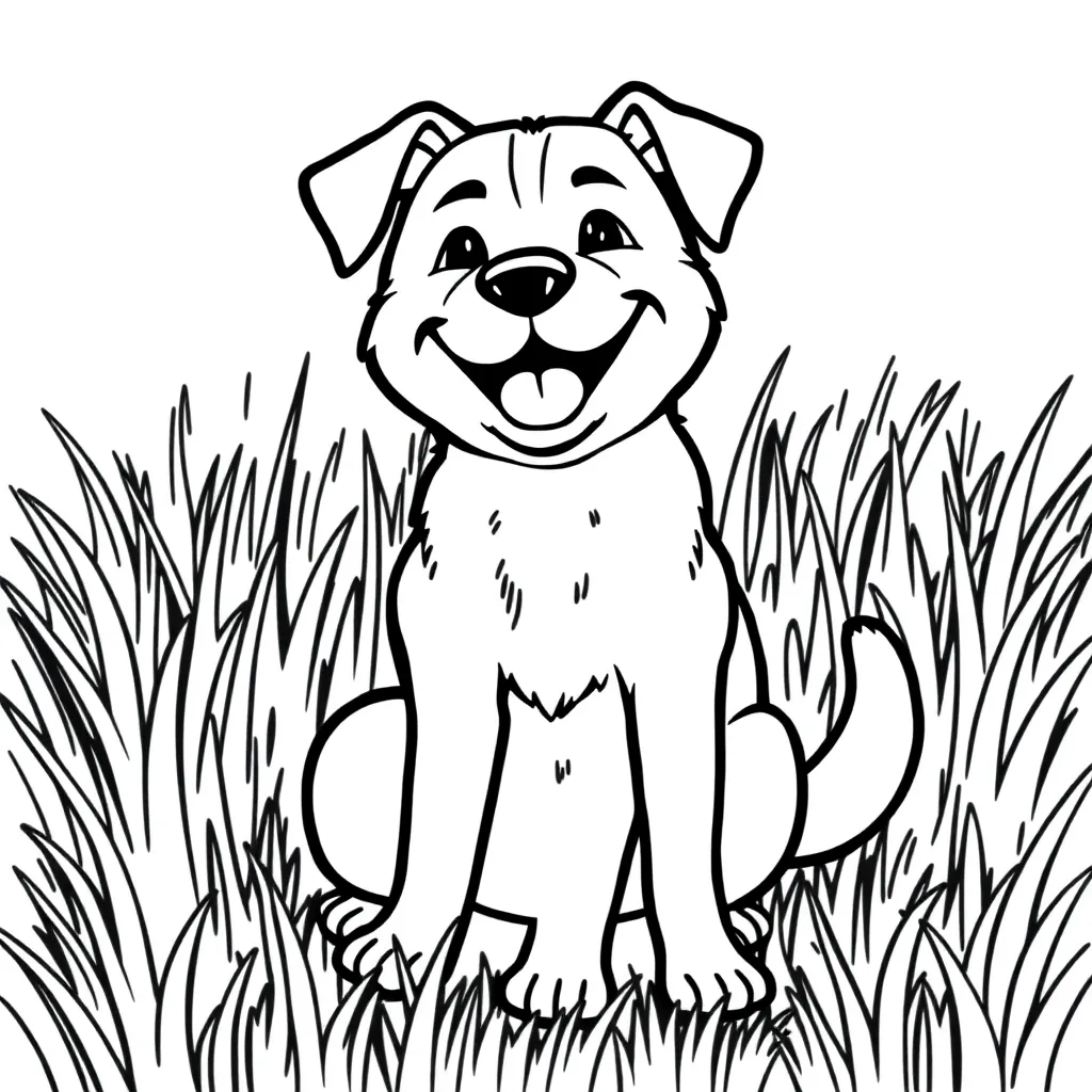 Dog coloring page