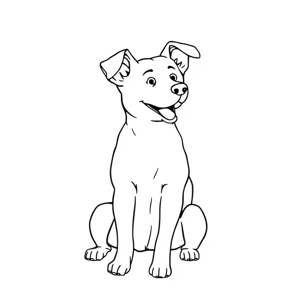 Dog coloring page