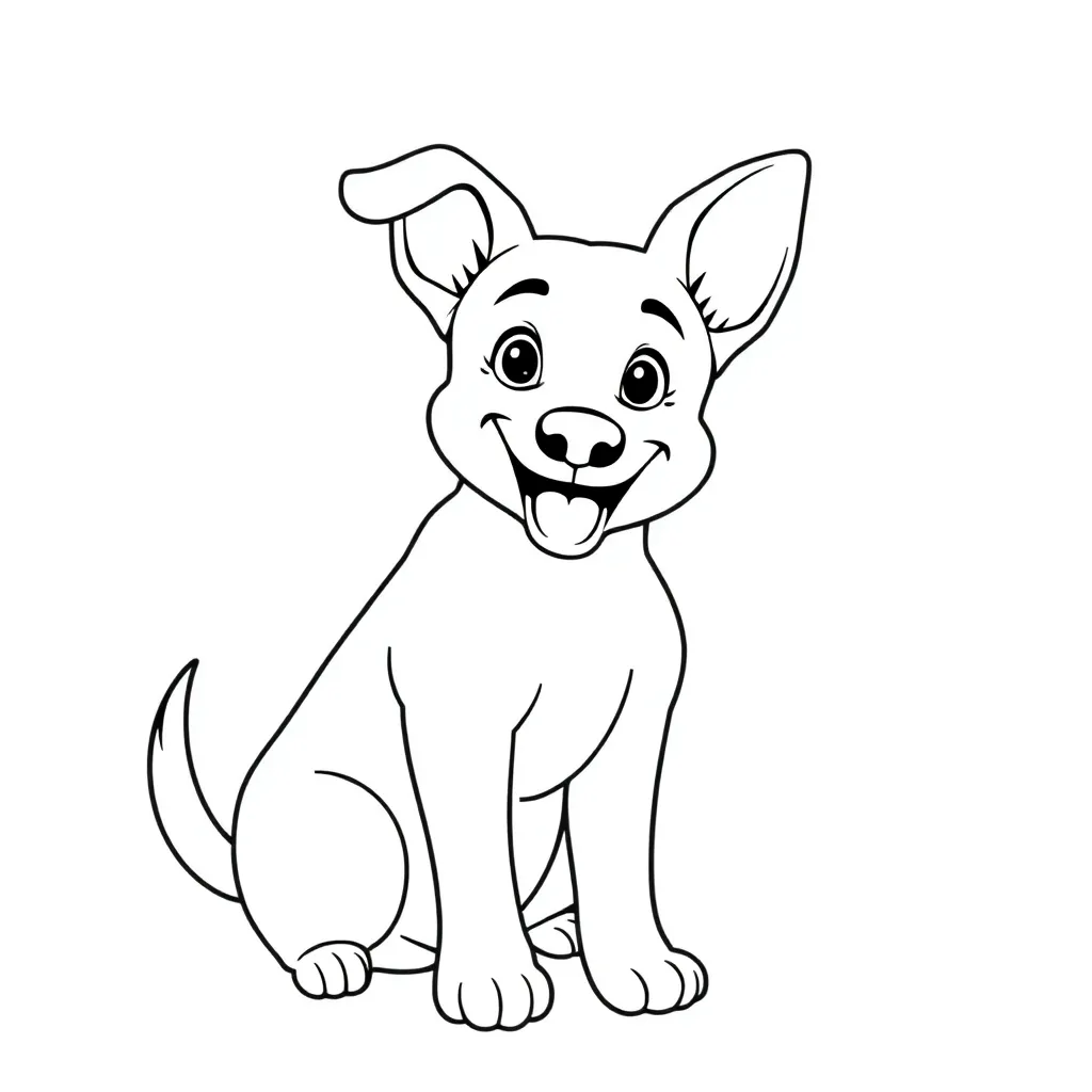 Dog coloring page