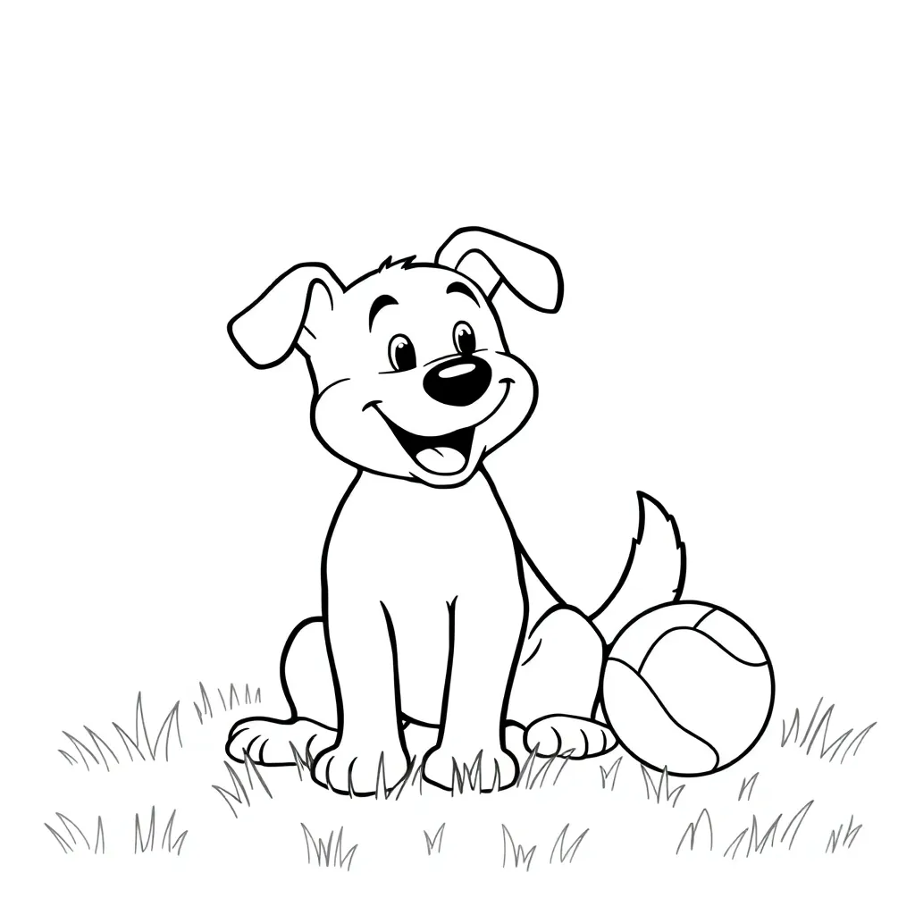 Dog coloring page