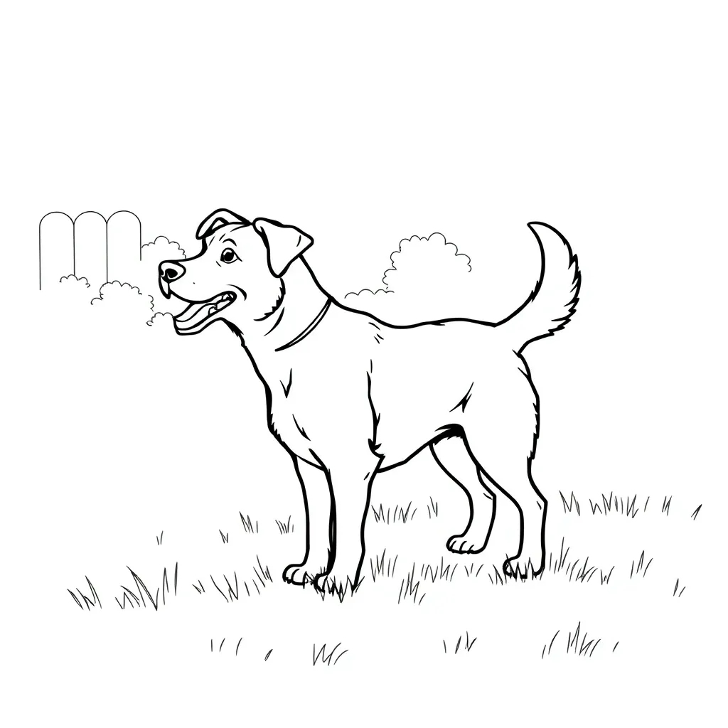 Dog coloring page