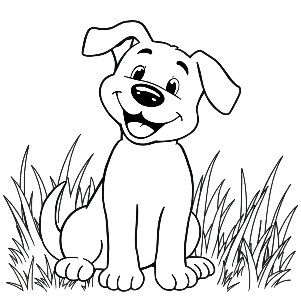 Dog coloring page