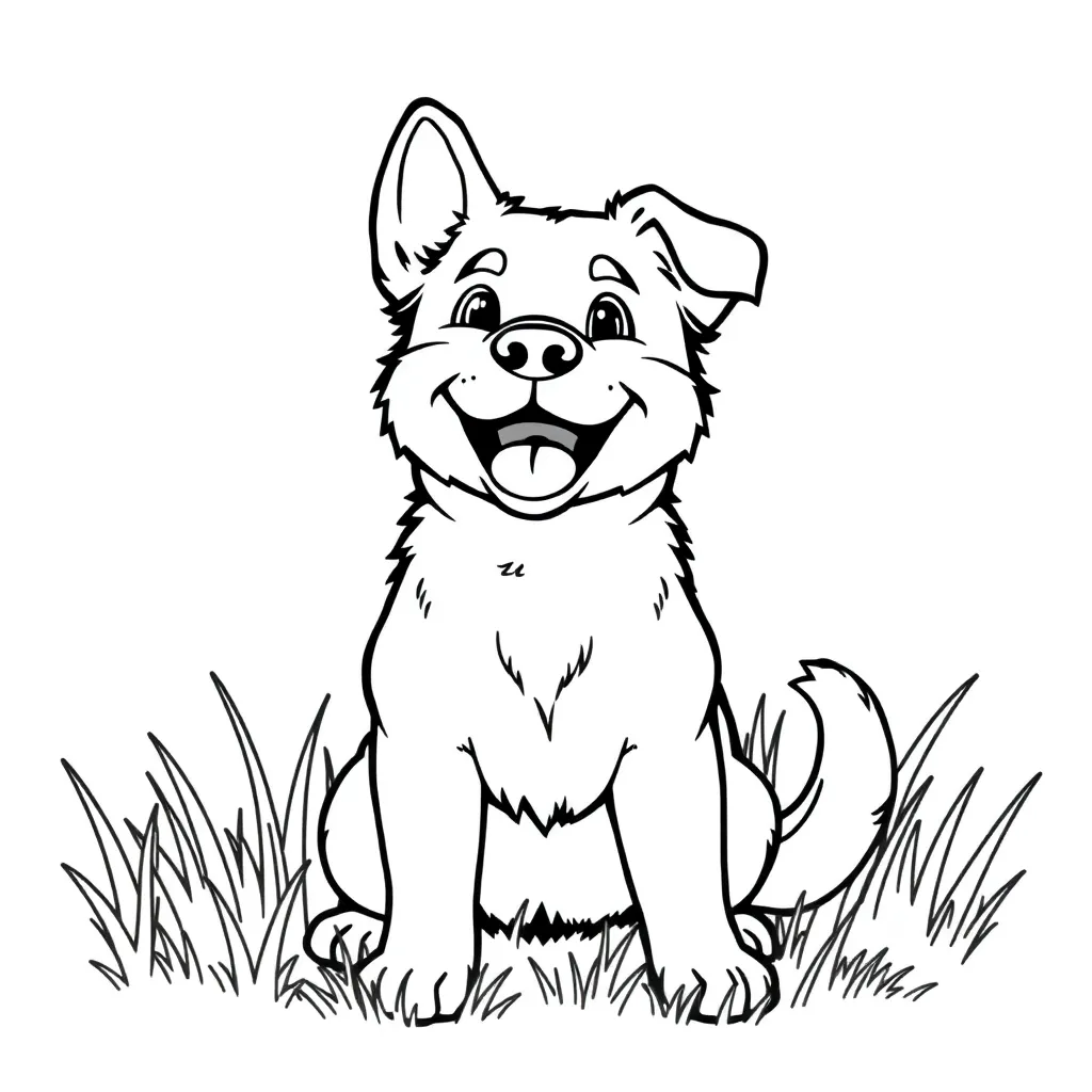 Dog coloring page