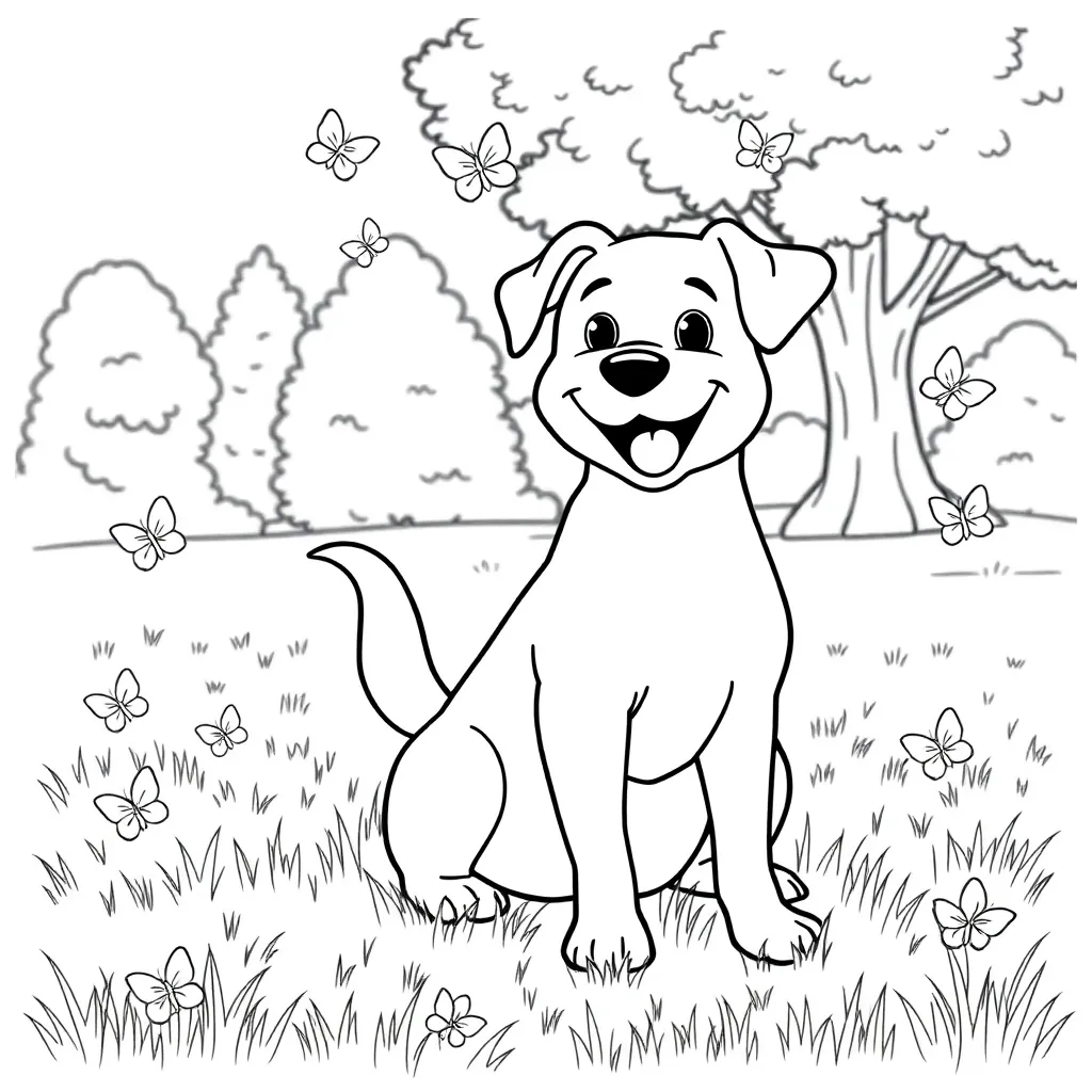 Dog coloring page