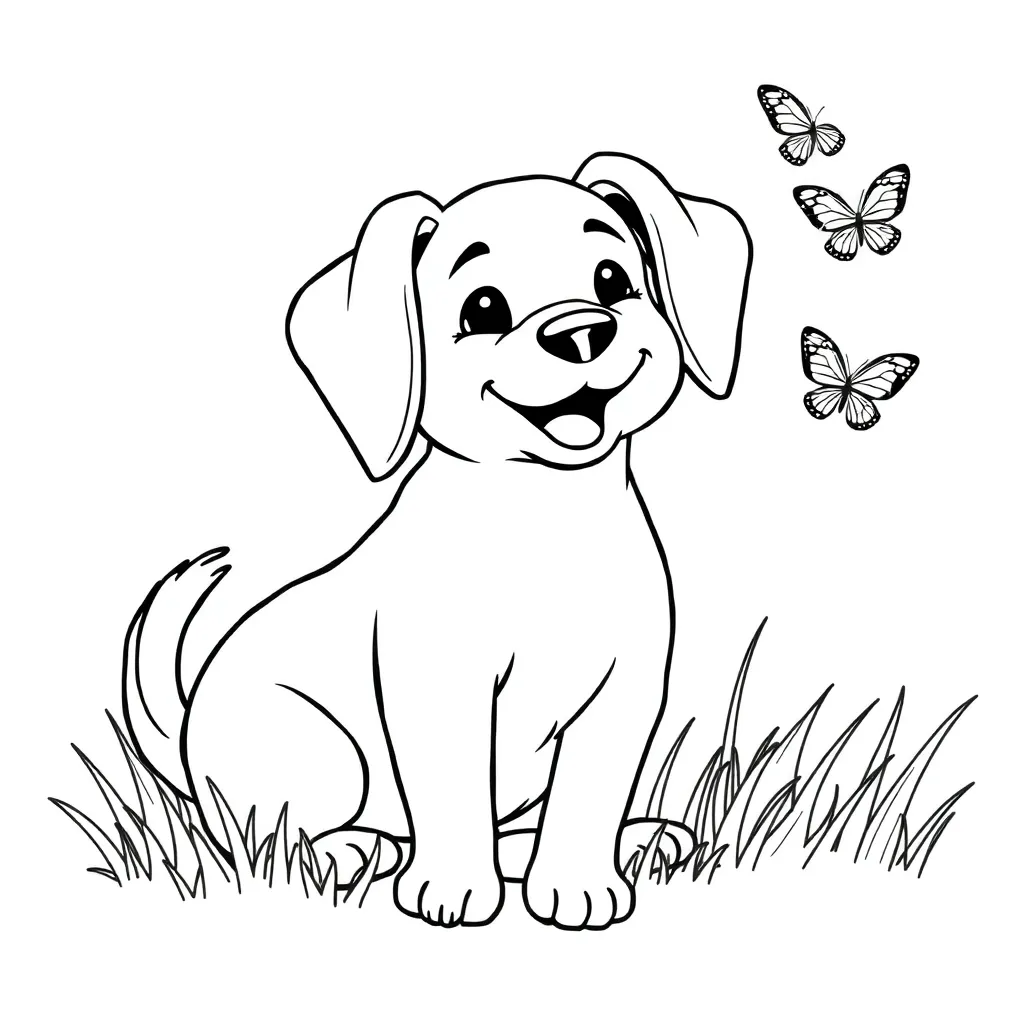 Dog coloring page