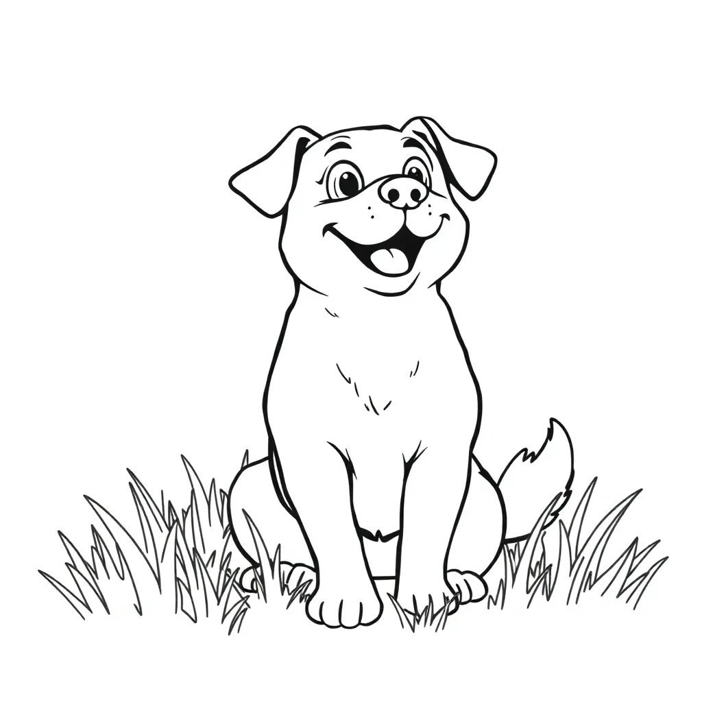 Dog coloring page