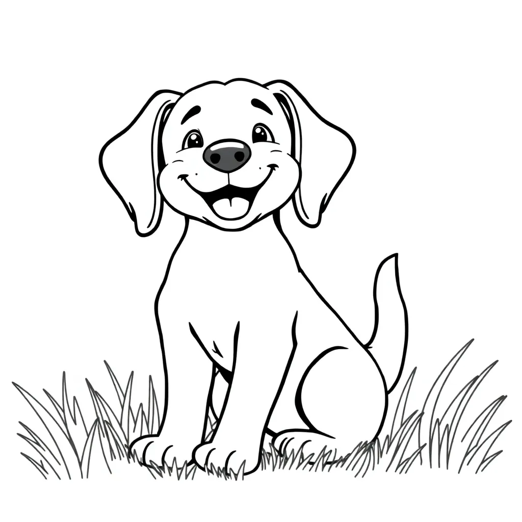 Dog coloring page