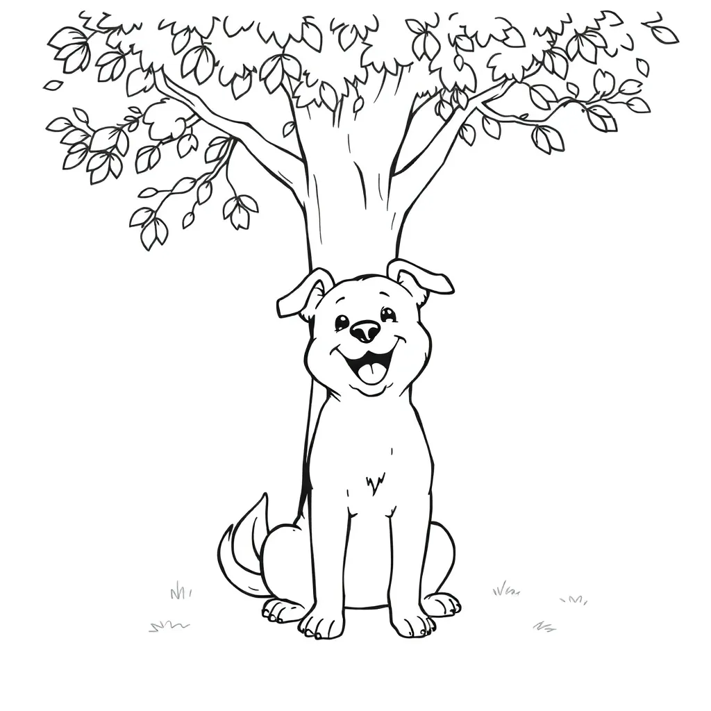 Dog coloring page