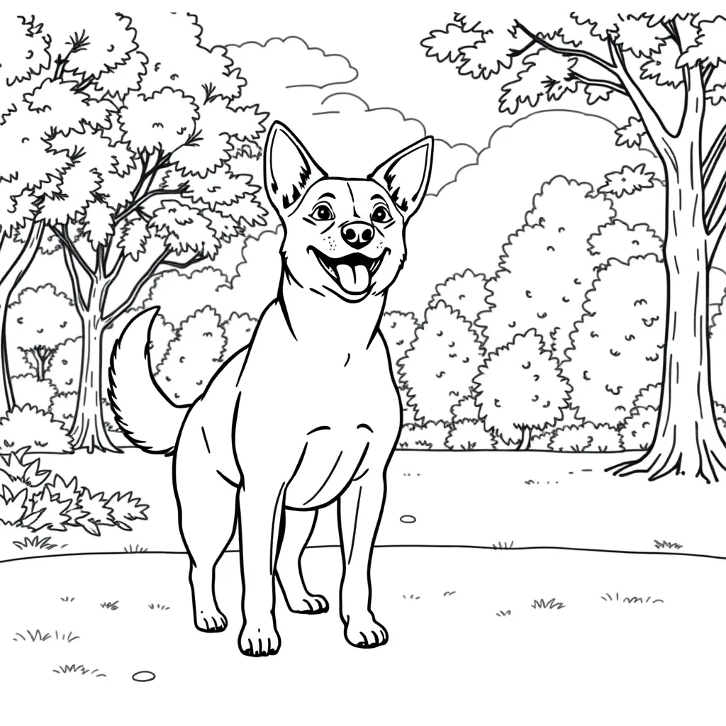 Dog coloring page