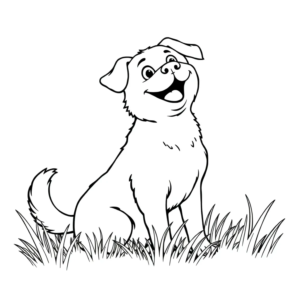 Dog coloring page