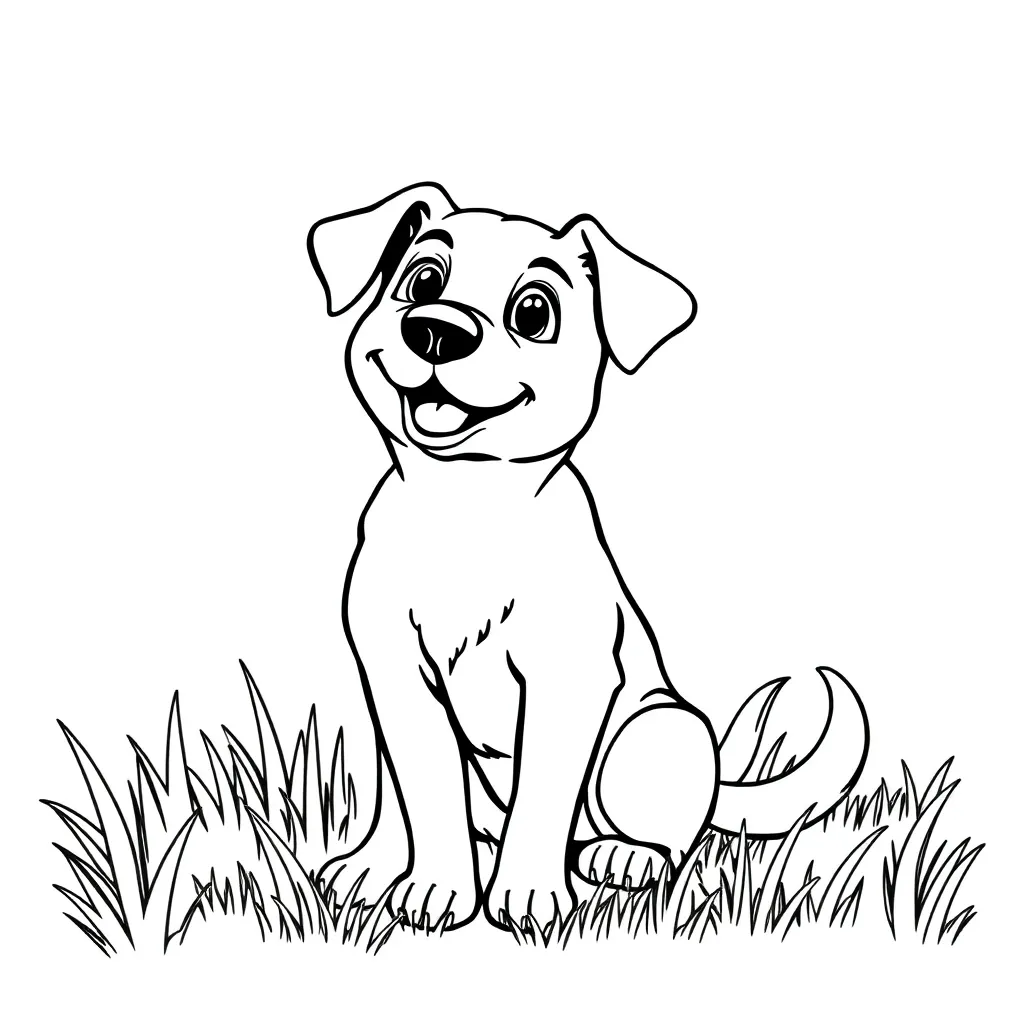 Dog coloring page