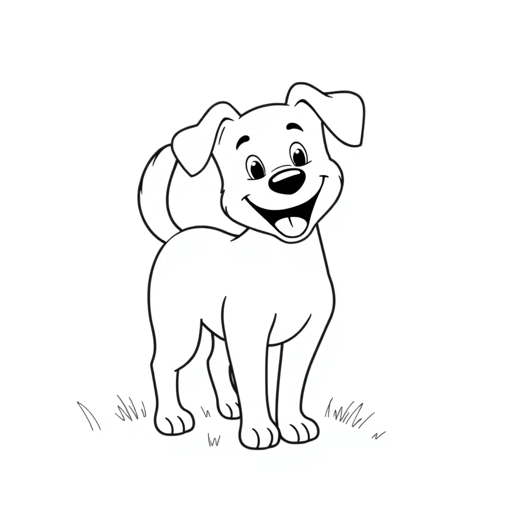 Dog coloring page