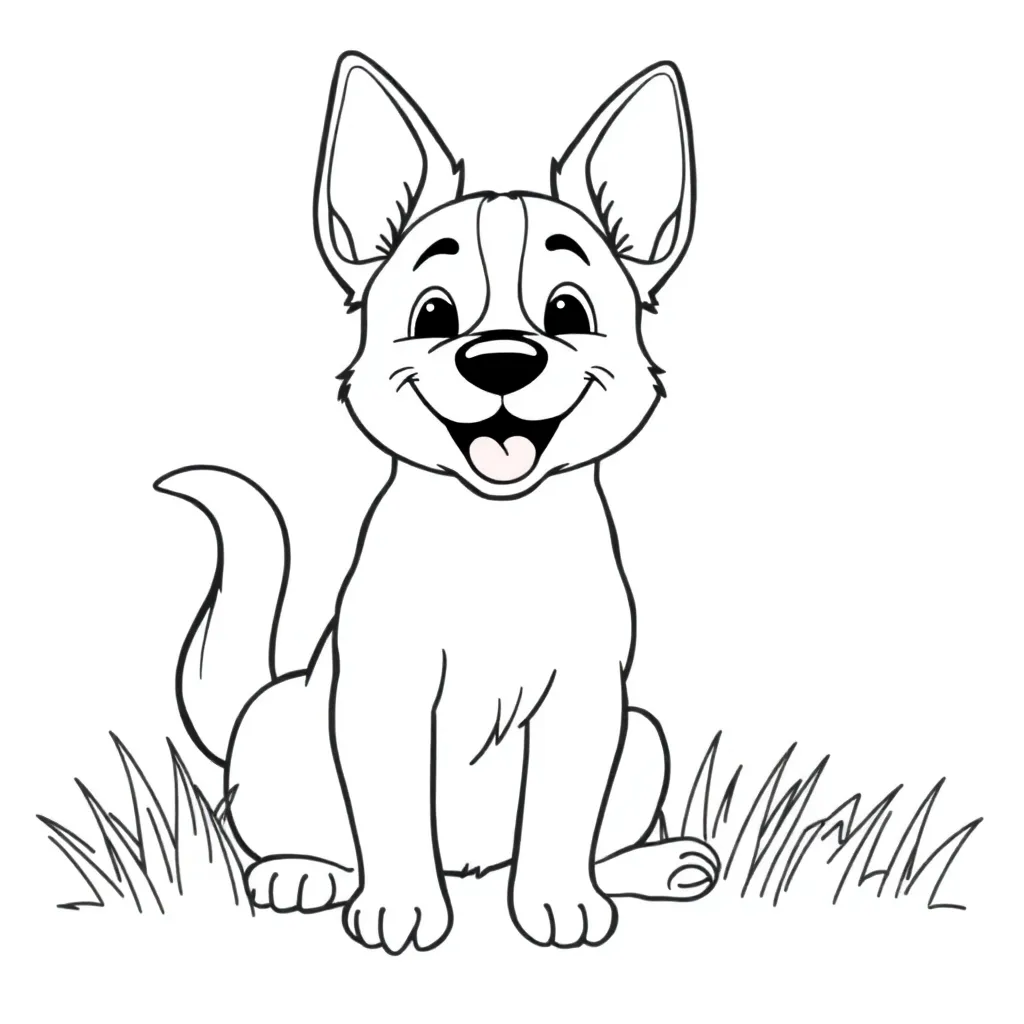 Dog coloring page