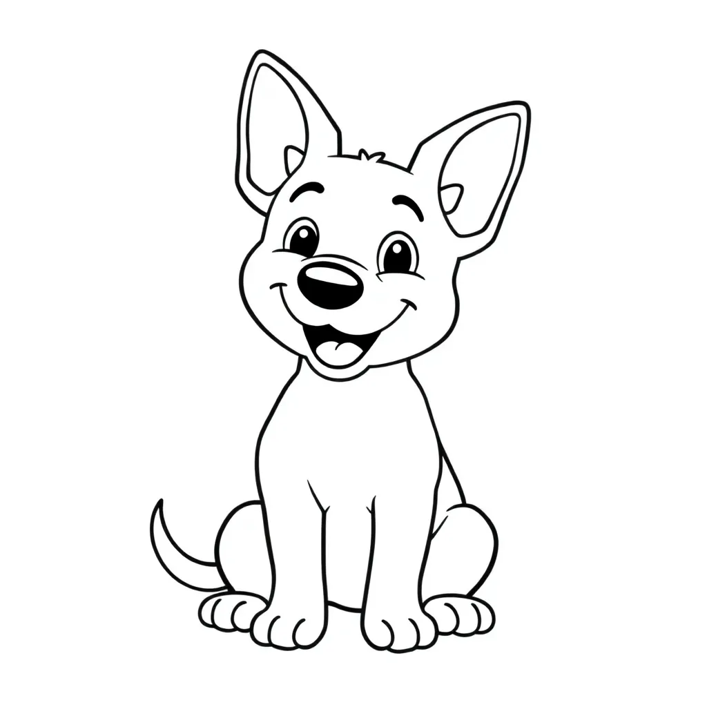 Dog coloring page