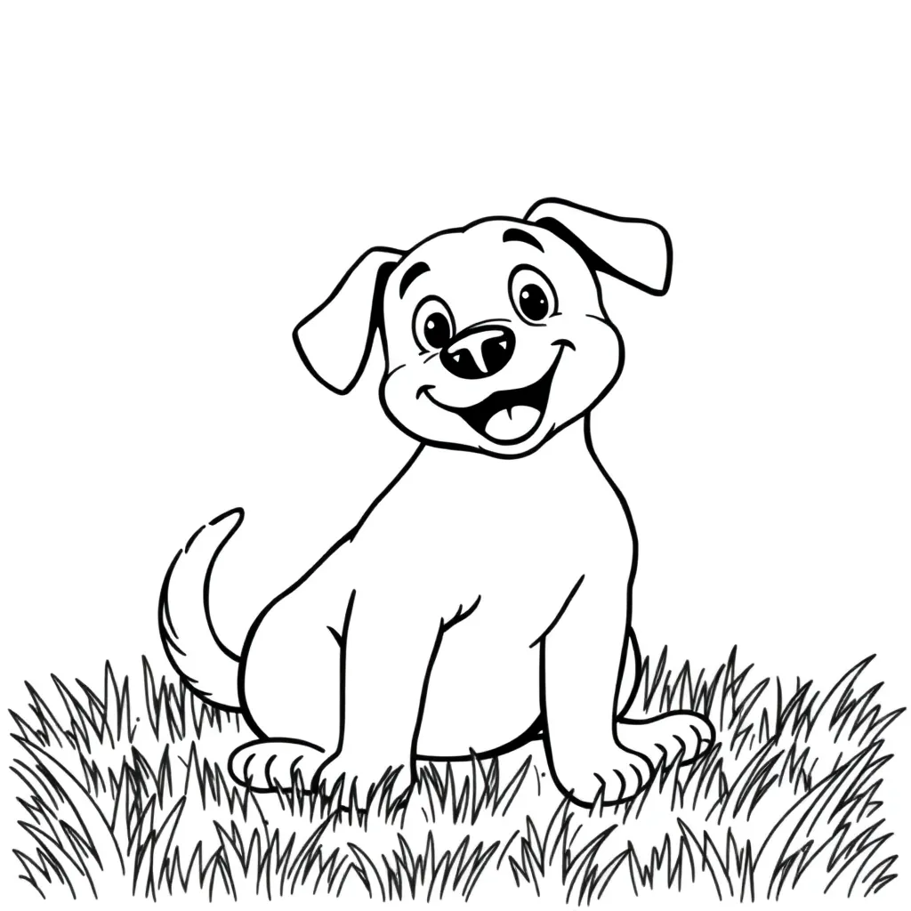 Dog coloring page