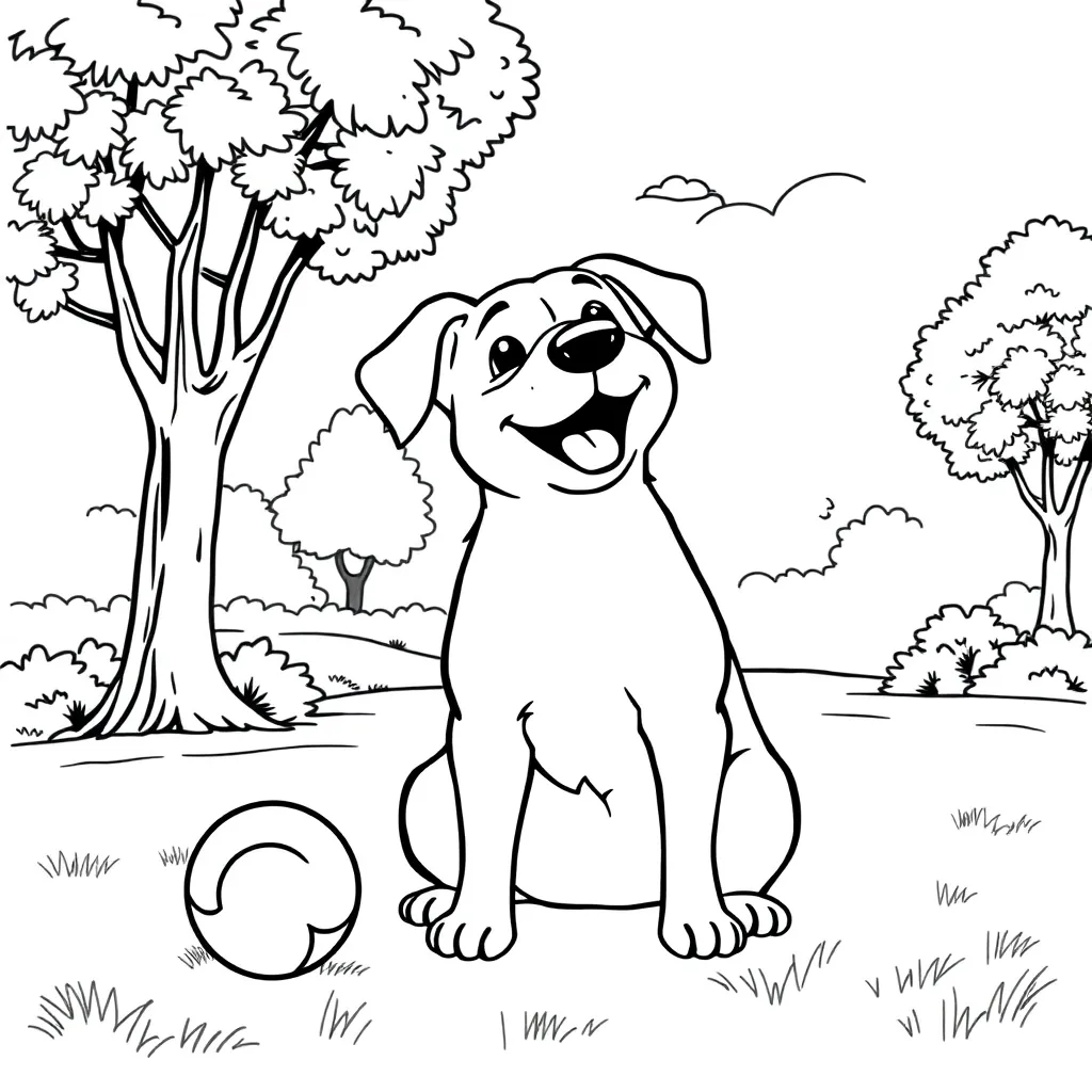 Dog coloring page