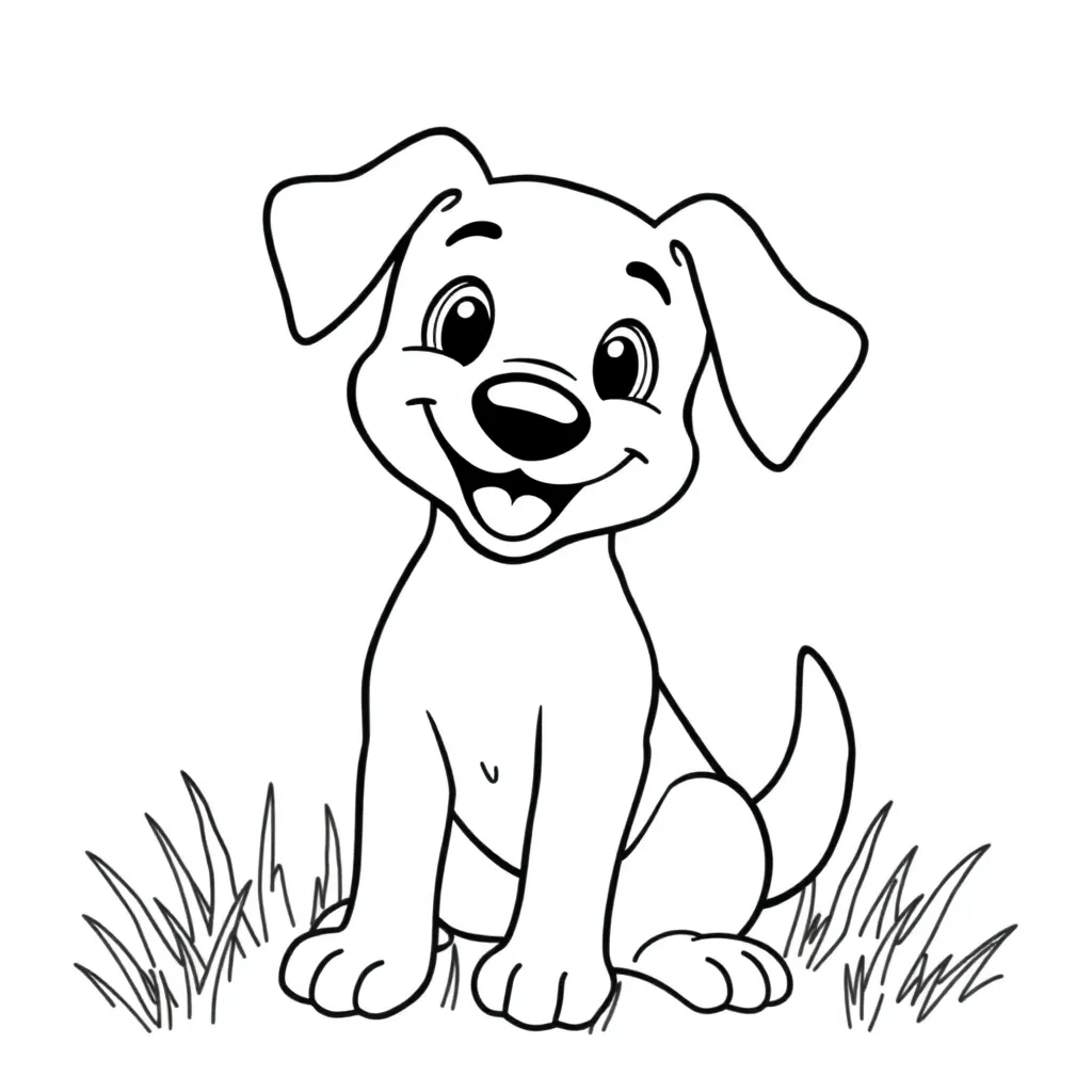 Dog coloring page