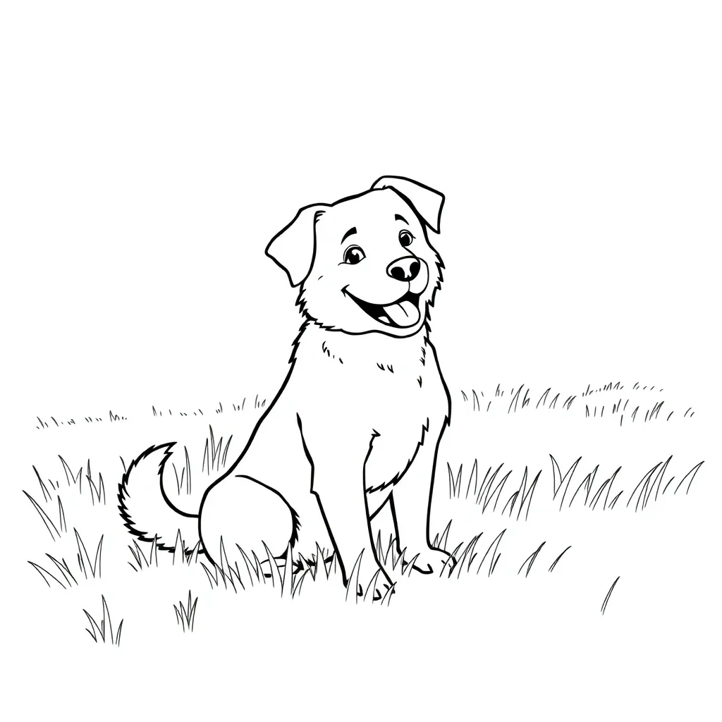 Dog coloring page