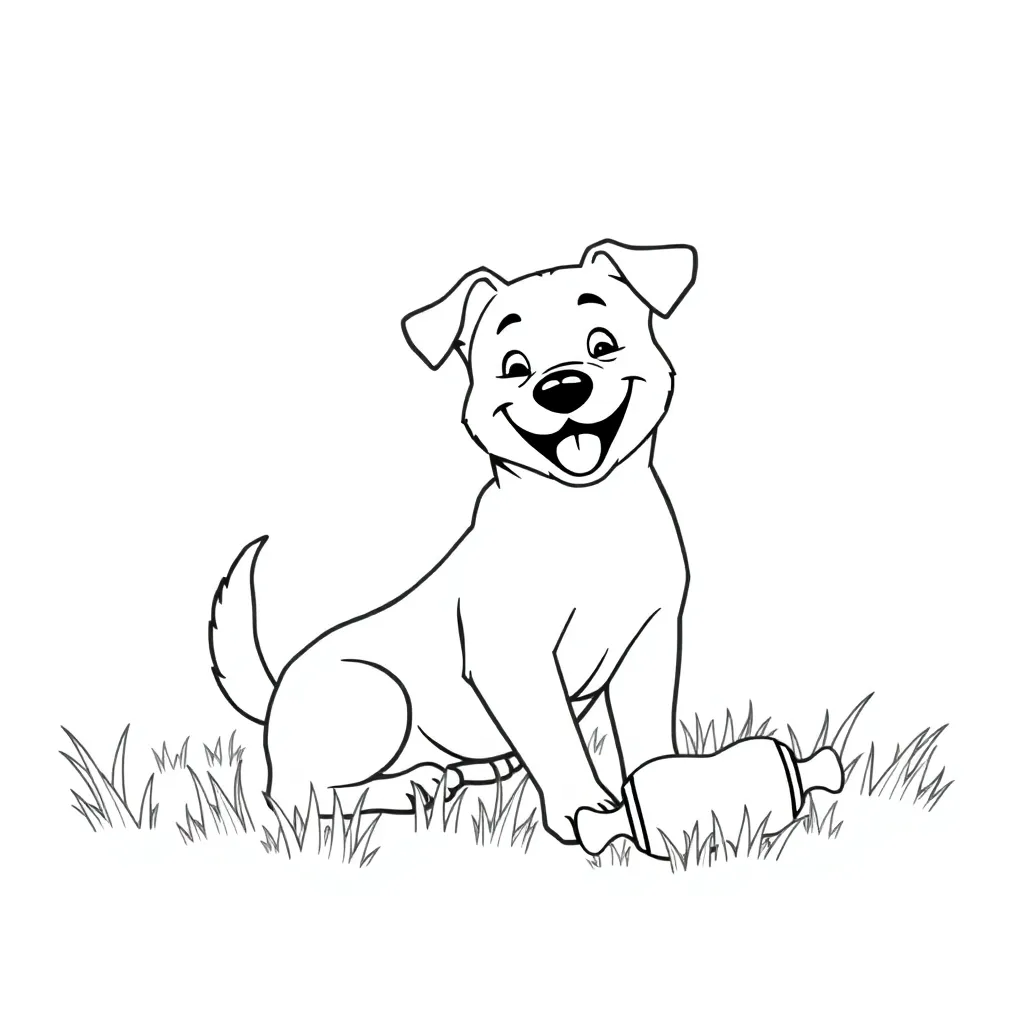 Dog coloring page